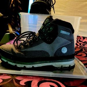 Timberland Black and Gray Men's Boots